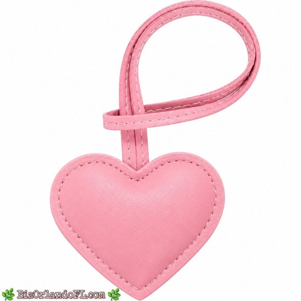 Stylish Lunch Charms Faux Leather Keychain Pendants - Pink Heart
